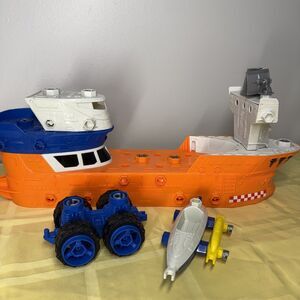 Matchbox Mega Rig Shark Ship Replacement Pieces Boat Raft Vehicle